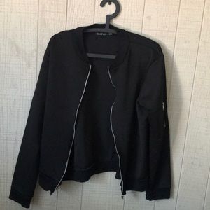 Black Bomber Jacket